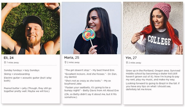 bios for online only dating apps