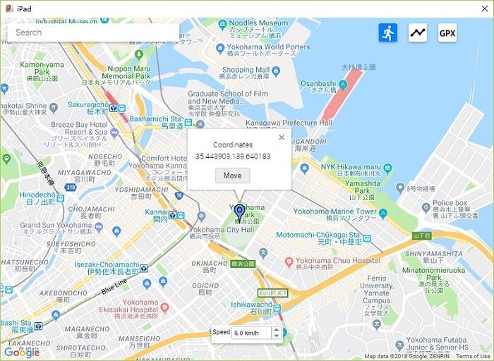 ispoofer map location spoofing