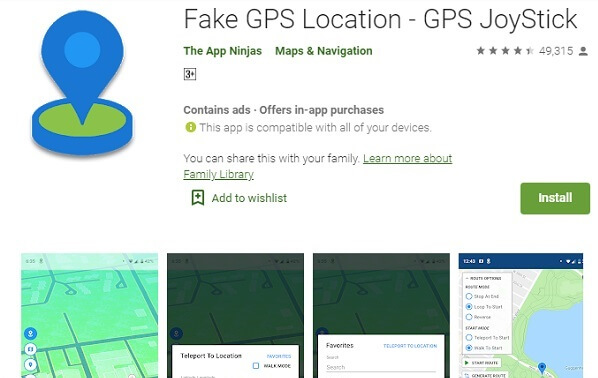 가짜 GPS 조이스틱 앱