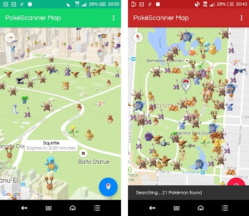 pokemon go live map stops scanning