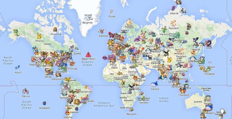 Pokémon Go regionale Karten- Dr.Fone