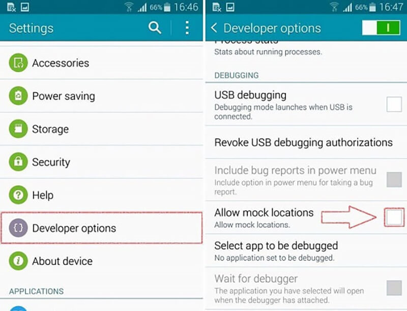 Hidden Feature of Android - Allow Mock under Developer